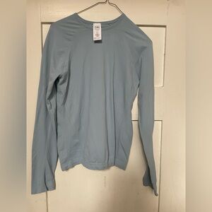 Athleta Girl NWOT Light Blue Long Sleeve Shirt